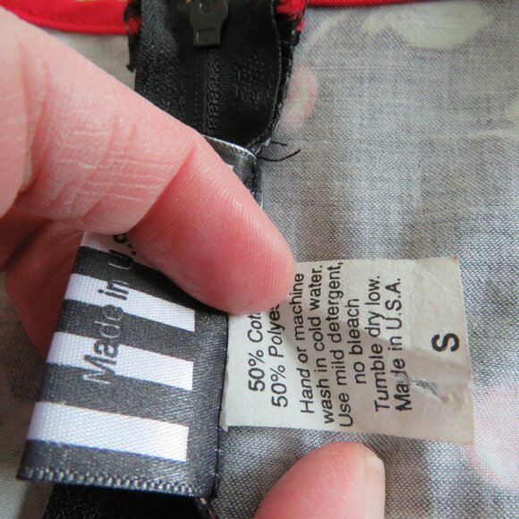 PINUP COUTURE Heidi Black Cherry Swing Dress 50s Rockabilly Retro - Size S NWT - Picture 15 of 15